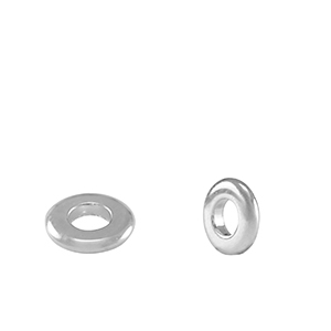 Perline di metallo DQ anello separatore 6mm argento antico (privo di nichel)