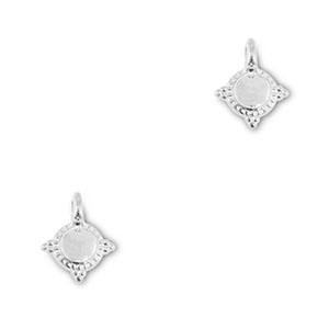 Ciondoli di metallo DQ argento antico (privo di nichel)