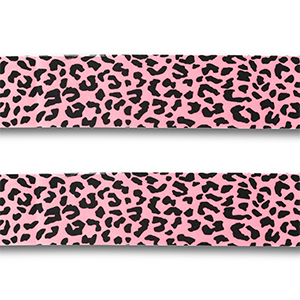 Bandana leopardo rosa-nero