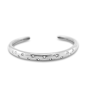 Bracciali in acciaio inossidabile bangle argento