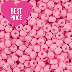 Perline di vetro rocailles 12/0 (2mm) rosa