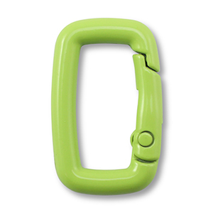 Componenti colorati bris&eacute; portachiavi rettangolo verde