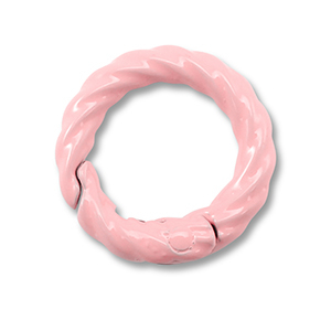 Componenti colorati anello bris&eacute; portachiavi rosa chiaro