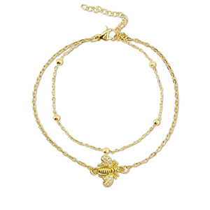 Bracciali in acciaio inossidabile ape oro