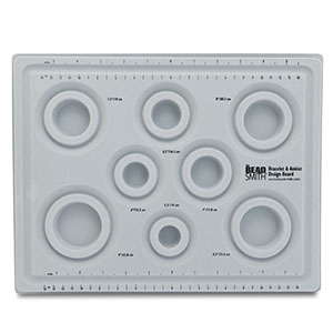 Beadsmith tavoletta per braccialetti/perline con coperchio grigio