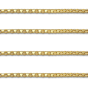 Componenti in acciaio inossidabile catena a rol&ograve; a maglia popcorn oro