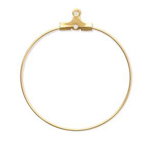 Componenti in acciaio inossidabile orecchini a cerchio oro