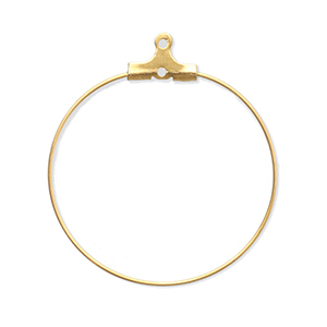 Componenti in acciaio inossidabile orecchini a cerchio oro