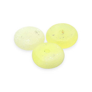 Perline in pietra naturale Serpentino rondella giallo