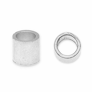 Componenti di metallo DQ schiaccini tubo argento antico (privo di nichel)