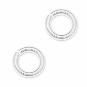 Componenti di metallo DQ anellino apribile argento antico (privo di nichel)