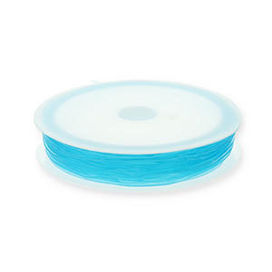 Filo infilaperle elastico 0.8mm blu turchese