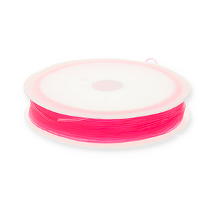 Filo infilaperle elastico 0.8mm rosa neon
