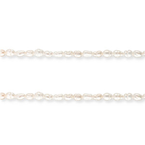 Perle di acqua dolce chicco di riso bianco naturale