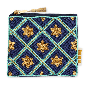BY31&reg; Pochette stella blu scuro-blu otanio chiaro-oro