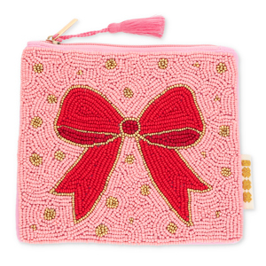 BY31&reg; Pochette fiocco rosa chiaro-rosso-oro