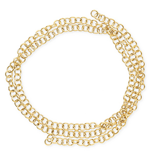 Componenti in acciaio inossidabile anellino apribile oro