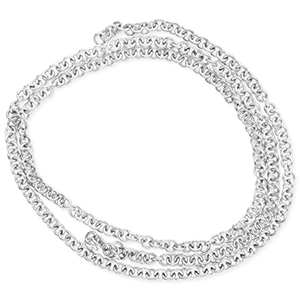 Componenti in acciaio inossidabile anellino apribile argento