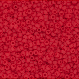 Rocailles Miyuki 11/0 Matted Transparent Lt.Red 11-0140F