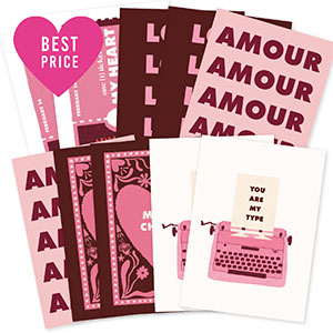 BY31&reg; Espositori bigiotteria in cartoncino assortiti rosa-marrone scuro-bianco