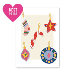 Espositori bigiotteria in cartoncino decorazioni natalizie bianco-rosso-blu