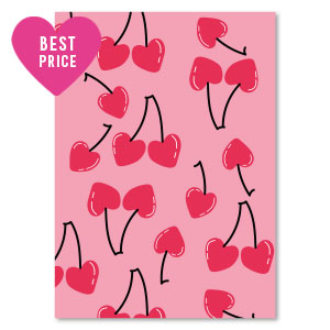 Espositori bigiotteria in cartoncino "ciliegie" rosa