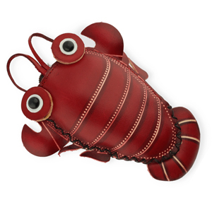 Portafogli piccoli in pelle cancro rosso-beige sabbia-nero-bianco