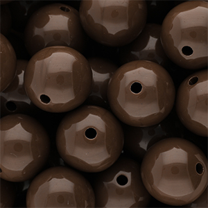 DQ Perline in acrilico 18 mm lucido Cappuccino 19-1220 TCX