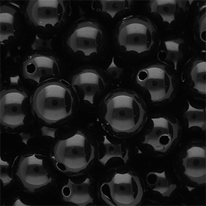 DQ Perline in acrilico 14 mm lucido Black