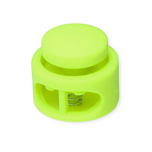Componenti colorati chiusura stopper per cordoncino tonda verde neon