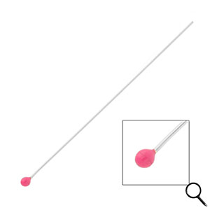 BY31&reg; Componenti in acciaio inossidabile chiodini a testa pallina 70mm argento-rosa magenta