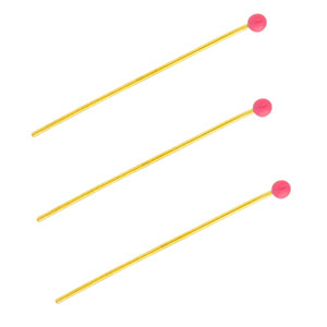 BY31&reg; Componenti in acciaio inossidabile chiodini a testa pallina 35mm oro-rosa magenta