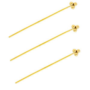 BY31&reg; Componenti in acciaio inossidabile chiodini a testa palline 35mm oro