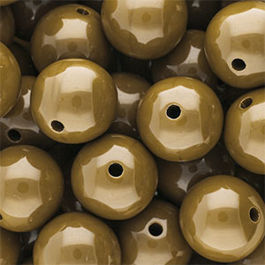 DQ Perline in acrilico 18 mm lucido Wood thrush 17-1129 TCX