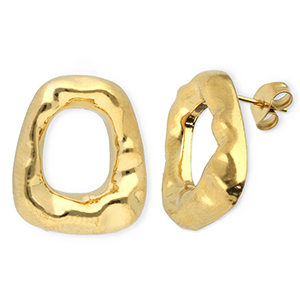 Orecchini in acciaio inossidabile trapezio oro