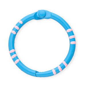 Componenti colorati anello bris&eacute; portachiavi blu scuro-rosa chiaro
