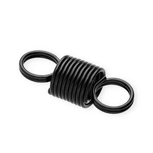 Componenti colorati connettore a molla a spirale nero