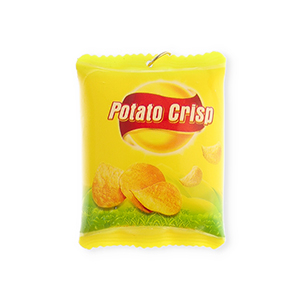 Ciondoli accattivanti sacchetto di patatine giallo-rosso-verde