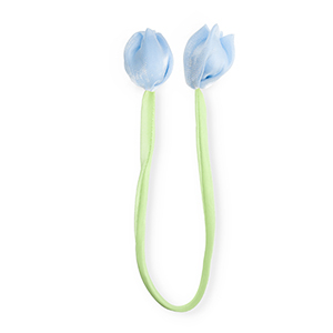Ciondoli accattivanti tulipano lucido verde chiaro-blu chiaro