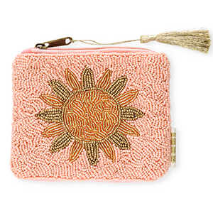 Pochette sole rosa vintage-oro