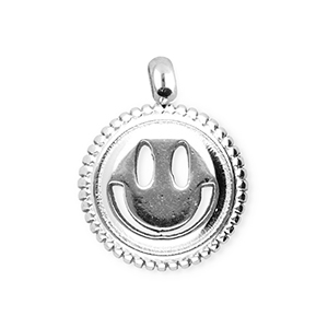 BY31&reg; Ciondoli in acciaio inossidabile smiley argento