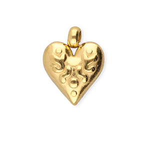 BY31&reg; Ciondoli in acciaio inossidabile cuore oro