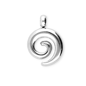 BY31&reg; Ciondoli in acciaio inossidabile spirale argento