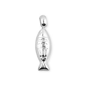 BY31&reg; Ciondoli in acciaio inossidabile pesce argento