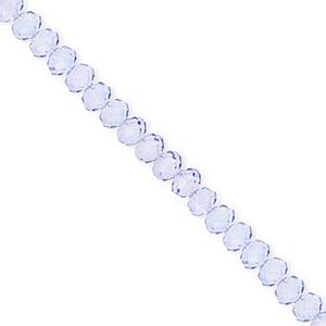 Perline sfaccettate 4x3mm rondella blu