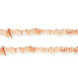 Perline di conchiglia chips arancio salmone