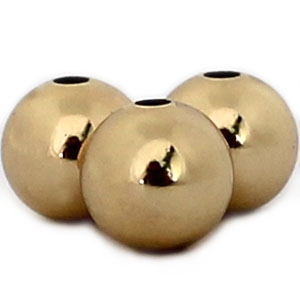 Perline di metallo DQ 8mm oro 