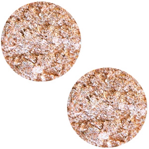 Cabochon Polaris Elements 12 mm piatto Goldstein rosa pesca