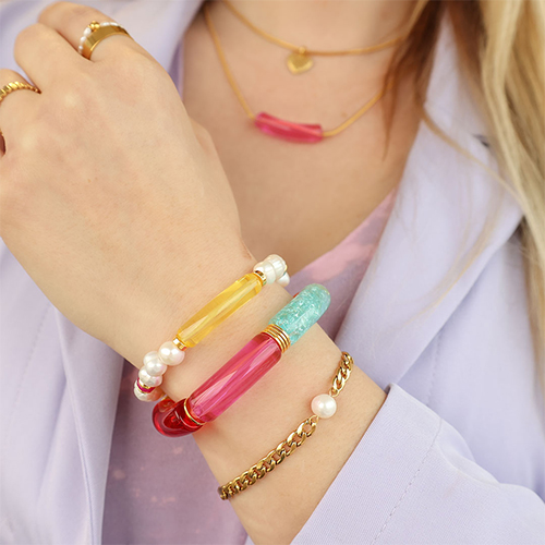 Libera la tua creativit&agrave; con le perline in acrilico a tubo per i gioielli estivi