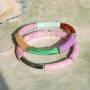 Braccialetti con perline in acrilico tubo